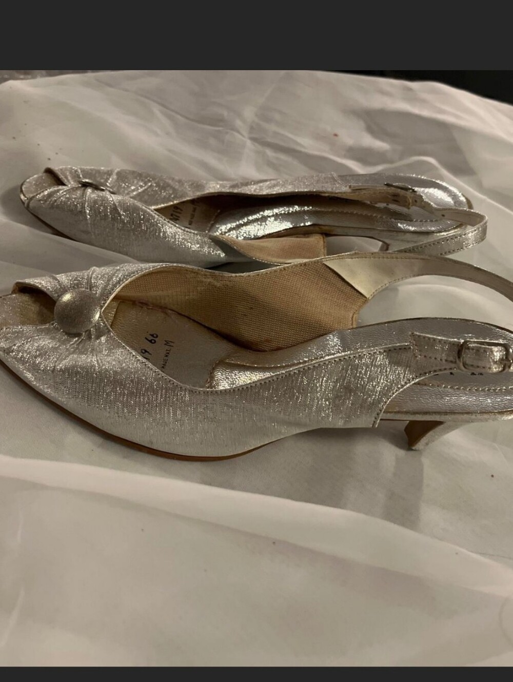 Vintage 1950s /60s Hush Puppies Low Rise Kitten Heels, 7 - Picture 2 of 6